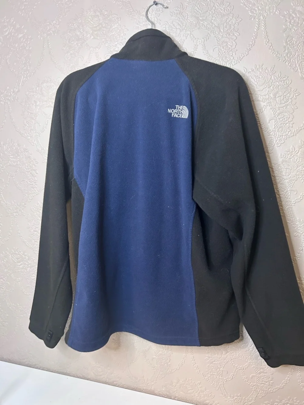 The North Face Navy Blue and Black Fleece Jacket